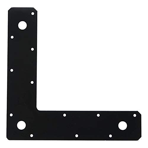 heneng 8 Pack Flat Corner Bracket,9" x 2-1/8" L Shaped Mending Plate - size: 9" x 2-1/8" (Pack of 2)