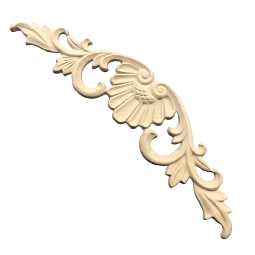 WoodUbend WUB2152 Pack of 2 Pediments - Wood Appliques - Heat Bendable & Flexible Onlays 7x28cm - DIY Craft, Furniture & Home Decor - Easy to Apply & Paint - Versatile, Reusable & Durable - size: WUB2152