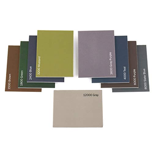 Legacy Woodturning, 3" x 4" Mesh Sanding/Polishing Pads, 1500 to 12000 Grit Variety, Pack of 9