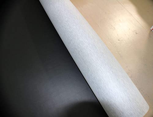 Mybecca Faux Leather Vinyl Fabric Color : Black by The Yard BY THE Yard - color: Black, size: BY THE YARD