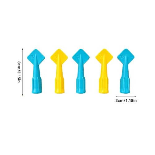 Caulk Tips Silicone Finishing Nozzle, 5 Size Caulk Tool Set