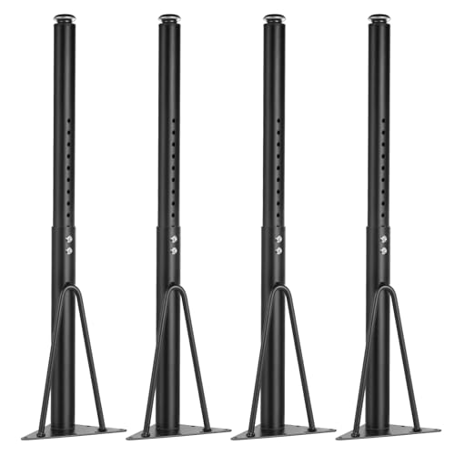 Adjustable Table Legs 18-30 inch (45-75cm), Metal Desk Legs Ø45/50 mm