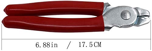 HARDK Hog Ring Pliers set Straight with 500PCS Galvanized Hog Rings - Perfect for Furniture Upholstery, Auto Upholstery, Plastic Meat & Sausage Casings - style: Straight & 500 PCS