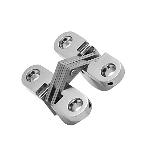 1-3/4" Hidden Hinge Stainless Steel 180 Degree, 4pcs - size: 44.5 mm, 4 PCS