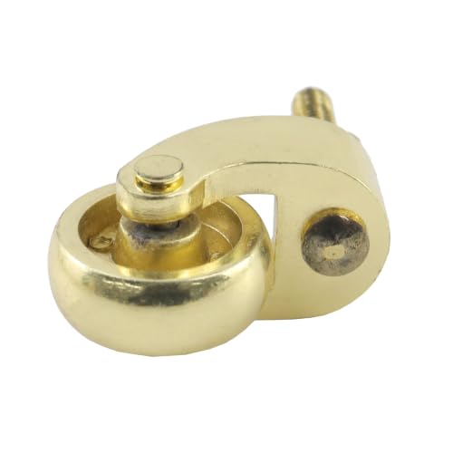 Caster Wheels 1" Small 360° Swivel Antique Gold Chair Wheel, 4 Pcs - style: Gold