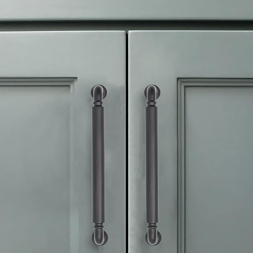 10 Pack 3 Inch Hole Center Matte Black Cabinet pulls Heavy-Duty Solid Cabinet Handle Hardware Suitable for cabinets Dressers Kitchens and Bathroom cabinets. - color: Matte Black, size: 3 inch hole center