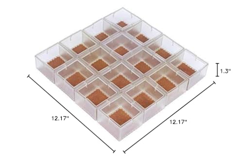 Large Table Leg Floor Protectors 1-15/16" to 2-1/16" (49mm-53mm) Large Furniture 2 inch Sofa Leg Caps Square Silicone, Chair Leg Tips with Felt Pads Clear (16 Pack)