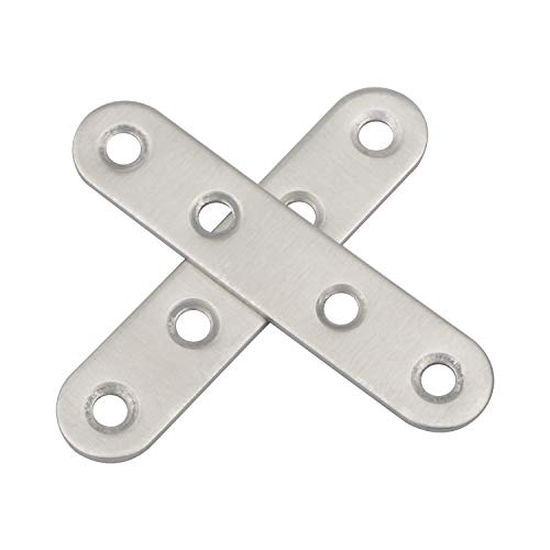 20 Pack 3 inch Stainless SteelFlat Plate Straight Bracket - size: 3 Inch