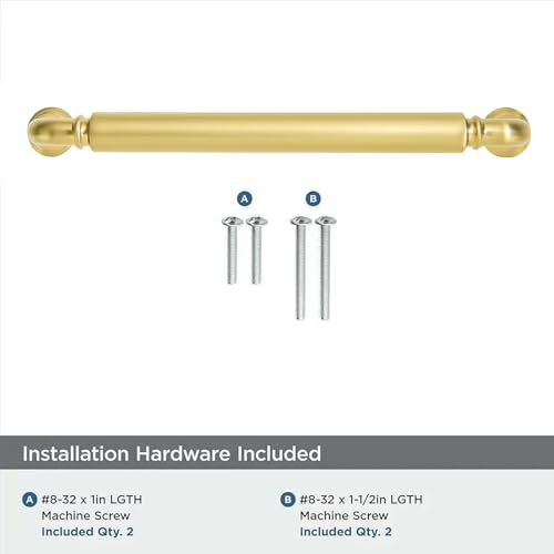 khtumeware 2-Pack Vibrant Brushed Brass Cabinet Pulls Modern Heavy-Duty Solid 3-1/2 Inch(89mm) Hole Center Drawer Pulls Cabinet Hardware Suitable for Kitchen Cabinets Bathrooms - color: Vibrant Brushed Moderne Brass, size: 3-1/2 Inch(89mm)Hole Center