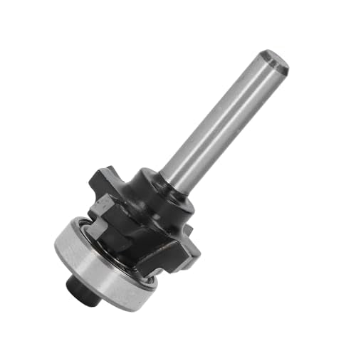 Carbide Roundover Edging Router Bit, 4 Flutes for Woodworking, Crafting, DIY Accurate Trimming, Form Cut, Bead Router bit, Round Over Router Bit