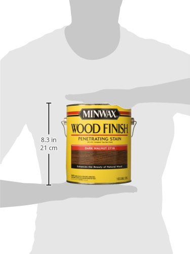 Minwax 710810000 Wood Finish 250 VOC Compliant, Dark Walnut Stain, Gallon - color: 250 VOC Dark Walnut, size: 1 Gallon