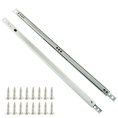 15.7 Inch Drawer Slides, 2pcs, Metal Ball Bearing - size: 15.7"