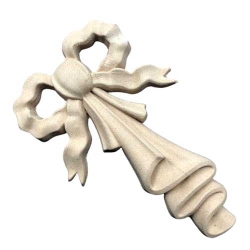 WoodUbend WUBX1012 Pack of 2 Bows - Wood Appliques - Heat Bendable & Flexible Onlays 12.5x8cm - DIY Craft, Furniture & Home Decor - Easy to Apply & Paint - Versatile, Reusable & Durable Decals - size: WUBX1012
