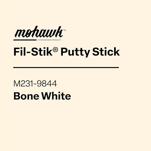 Mohawk Fil-Stik, Wax Putty Stick for Wood Repair, Bone White, M231-9844, 1 Count - color: Bone White