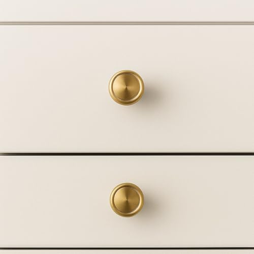 10 Pack Champagne Bronze Cabinet Knobs, 1-1/4 Inch Zinc Alloy Knob - color: Champagne Bronze