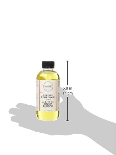 Gamblin 8.5 Oz Refined Linseed Oil (ANG06008)