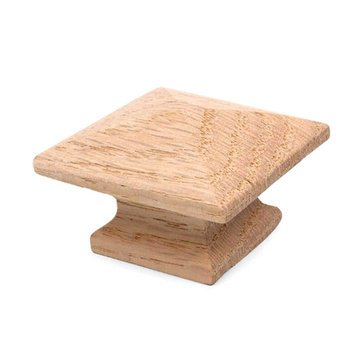 VAN DYKE'S RESTORERS Classic Vintage Premium Wooden Pyramid Oak Mission Knob - 1 3/4 Inches