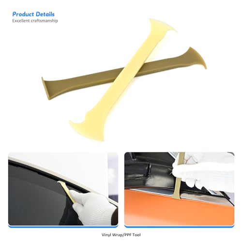 EHDIS Window Tinting Tool Kit: 7pcs Magnetic Vinyl Wrap Micro Stick Squeegee, 3pcs Hardness Squeegee, 2pcs PPF Tool for Car Vinyl Film Application