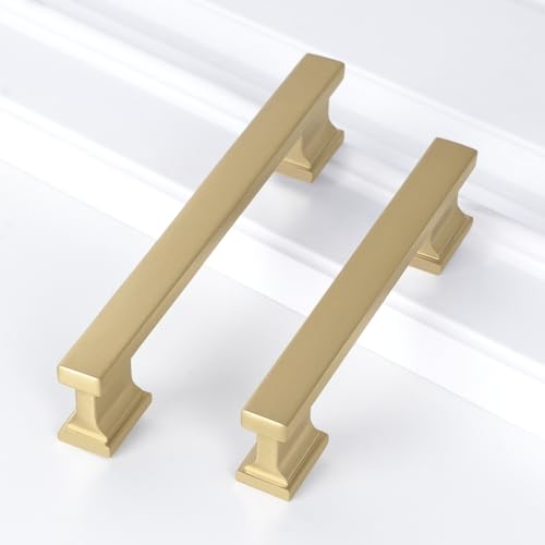 COTYKILEY 10 Pack 3.75 Inch(96mm) Champagne Bronze Cabinet Handles Gold Kitchen Cabinet Pulls Cabinet Door Handles Kitchen Cabinet Hardware - color: Champagne Bronze, size: 3.75" Hole Center(96MM)