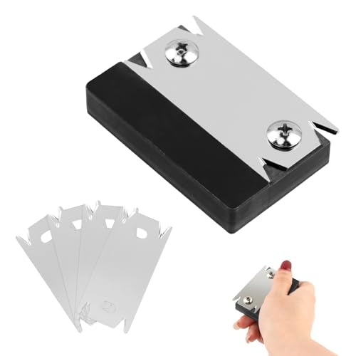 Edge Banding Trimmer with 4 Replacement Blades, Veneer Edge Cutter Planer
