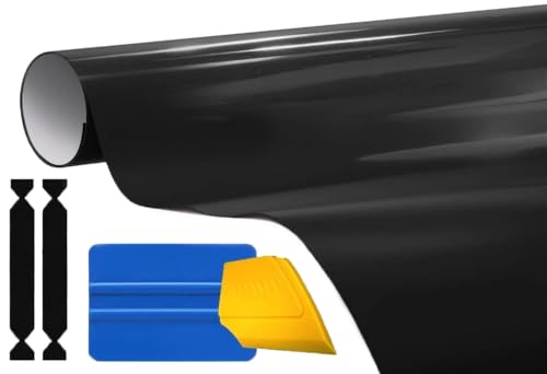 3M 1080 Gloss Black Air-Release Vinyl Wrap Roll with Toolkit (1ft x 5ft)