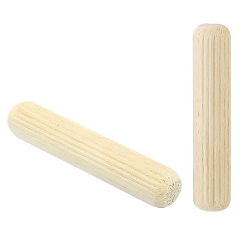 Wooden Dowel Pins, 10x50mm (3/8"x2"), 120 Pieces - size: 10x50mm