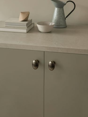 Oval Germany Bronze Cabinet Knobs, Zinc Alloy for Drawer Knobs for Dresser Cupboard Wardrobe, Kitchen Cabinet Pulls (5, Germany Bronze, Egg knob) - color: Germany Bronze