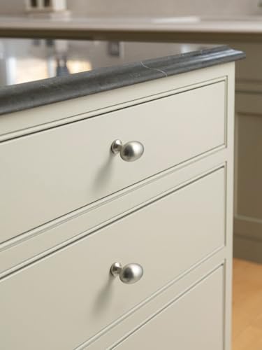 Oval Brushed Nickel Cabinet Knobs, Zinc Alloy for Drawer Knobs for Dresser Cupboard Wardrobe (5, Brushed Nickel, Egg knob) - color: Brushed Nickel