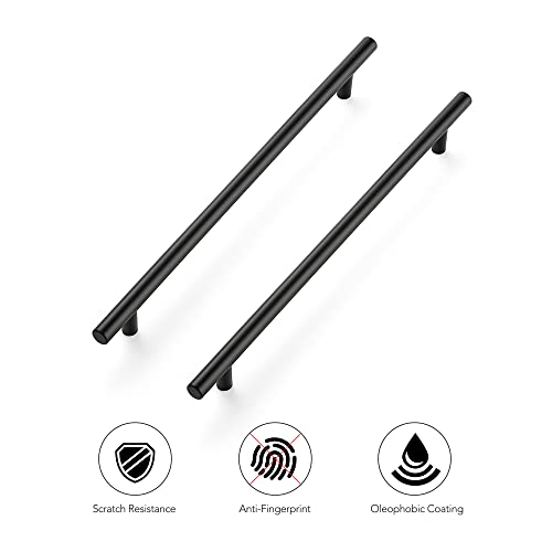 Ravinte Matte Black Cabinet Handles 12-1/2"Length,10" Hole Center,10 Pack - size: 12-1/2 Inch(10 Inch Hole Center)
