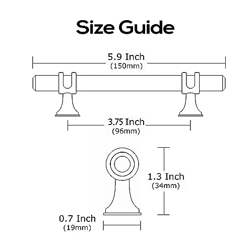 Alzassbg 3-3/4" Black and Silver Cabinet Pulls 15 Pack, AL3087CPMB - color: Black and Silver, size: 3-3/4" Hole Center