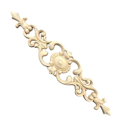 WoodUbend WUB1374 Pack of 2 Pediments - Wood Appliques - Heat Bendable & Flexible Onlays 7.5x34cm- DIY Craft, Furniture & Home Decor - Easy to Apply & Paint - Versatile, Reusable & Durable Decals - size: WUB1374