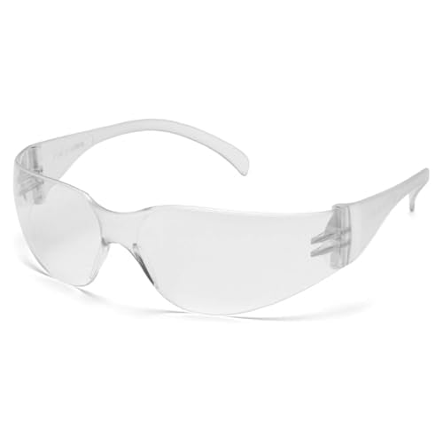 Pyramex Intruder Safety Eyewear Clear Frame Full Foam Padding Clear Anti-Fog Lens - color: Clear Anti-fog Lens/ Clear Frame, style: Standard