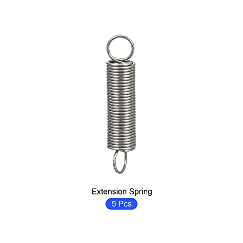 METALLIXITY Extension Spring (0.8x8x60mm/0.031"x0.31"x2.36") 5Pcs, Stainless Steel Tension Spring Wire - for Home Repair Construction Machinery - size: 0.031"x0.31"x2.36"