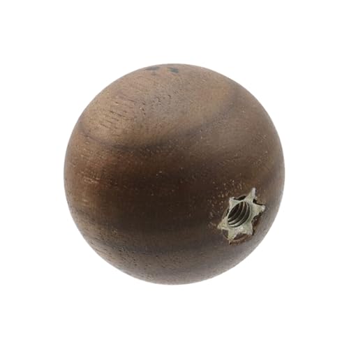 T Tulead 6 Pcs Wood Ball Knobs 1-1/5 Inch Round Wooden Drawer Knobs - style: Manual