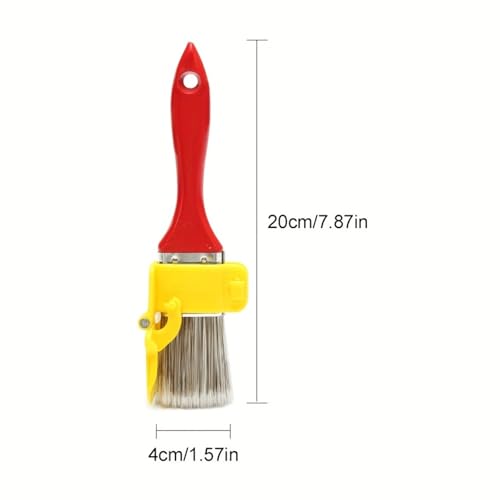 Edge Trim Paint Brush with Guard, Wall Painting Tool, Precise Cutting-in and Decorating, Comfortable Handle
