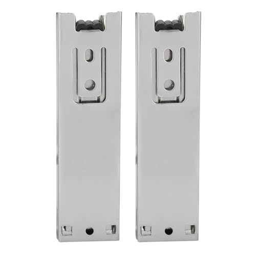 5in Drawer Slides 2 Pcs - Full Extension Kitchen Cabinet Hardware, Heavy Duty Iron Guide Rails for Wardrobes and Furniture(Silver)