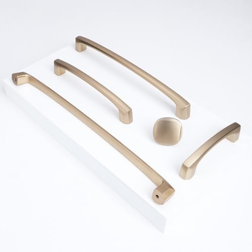 COTYKILEY 10 Pack 3Inch(76mm) Champagne Bronze Cabinet Handles Gold Kitchen Cabinet Pulls Kitchen Cabinet Hardware - color: Champagne Bronze, size: 3" Hole Center(76MM)