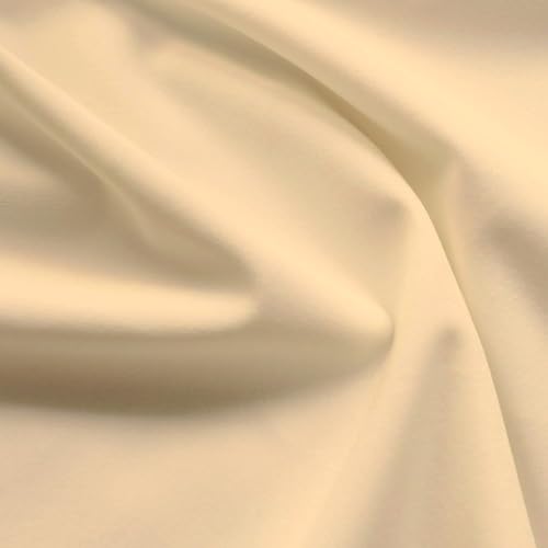 Velvet, Heavy Weight Upholstery, 59" Wide Luxurious Upholstery Royal Velvet Fabric by The Yard, (Ivory) - color: Ivory