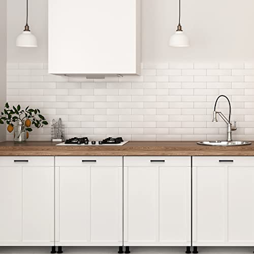 Ravinte Matte Black Cabinet Handles Cabinet Pulls, 4 Inch CC, 10 Pack - color: Black, size: 4 Inch Hole Center