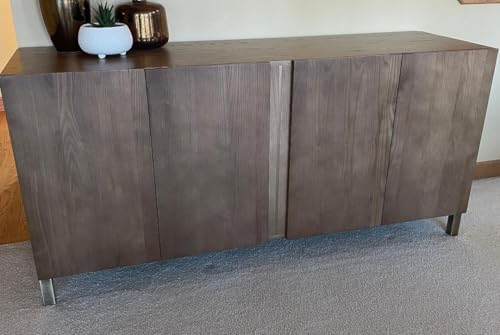 Antique Brass 5 Inch Square Metal Furniture Legs Sofa Couch Cabinet Feet Replacement Bookcase Bathroom Vanity Legs Set of 4 pc