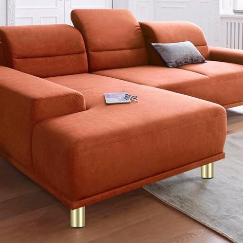BSTKEY 4Pcs 3 Inch Aluminum Alloy Furniture Cabinet Legs - Adjustable Replacement Legs for Furniture Cabinet Foot Legs Sofa Bed Desk Table Feet Support, Gold - size: 3 Inch