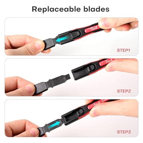 NEWISHTOOL Micro Squeegee Vinyl Wrap Tool, 6IN1 Pro Wrapping Stick Squeegee