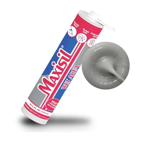 Maxisil Wet Area Silicone Sealant 310ml - A4 Light Grey - color: A4 Light Grey