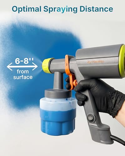 Tilswall Handheld Paint Sprayer, Dreamer600 HVLP Spray Gun for Painting - color: Green