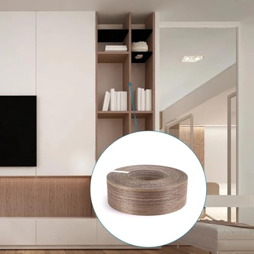 Skelang Walnut Wood Veneer Edge Banding Preglued Iron-on with Hot Melt Adhesive Edgebanding Flexible Wood Tape (2" x 50') - size: 2" x 50'