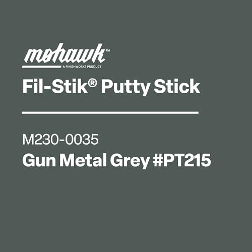 Mohawk Fil-Stik Wax Putty Stick for Wood Repair, Gun Metal Grey, M230-0035, 1 Count