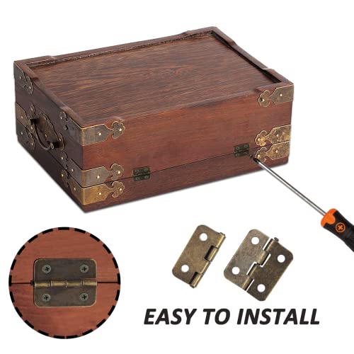 BokWin Mini Hinge 50PCS 18 x 15 mm for Wooden Jewelry Box