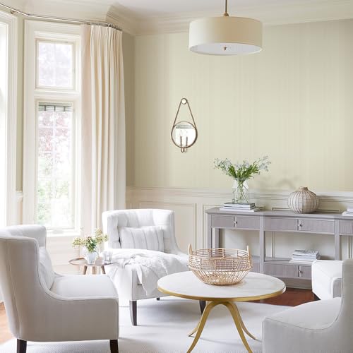 Orainege Peel and Stick Wallpaper Cream Beige Wallpaper - size: 15.7" x 393.7"