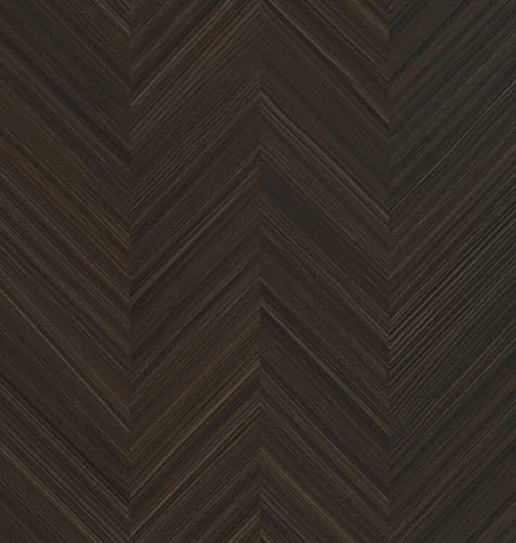 Dark Wood Grain Contact Paper Peel and Stick Chevron Wood Self Adhesive Wallpaper for Living Room Kitchen Wood Contact Paper for Cabinets Countertops Drawers Shelves Wood Vinyl Wrap 17.7" x 120" - color: Dark Herringbone
