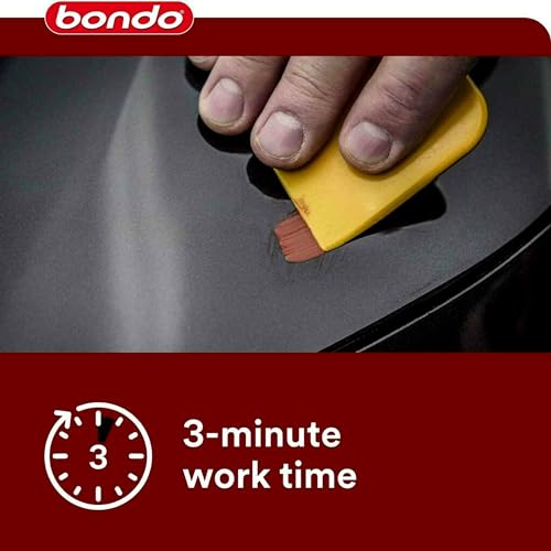 Bondo Scratch & Rock Chip Repair Kit, Paintable - Permanent - Non-Shrinking Repair in Less Than One Hour, 1 Kit